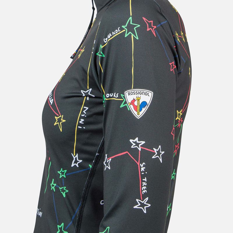 Дамска термоактивна блуза Rossignol Booster 1/2 Zip Top 100 black 6