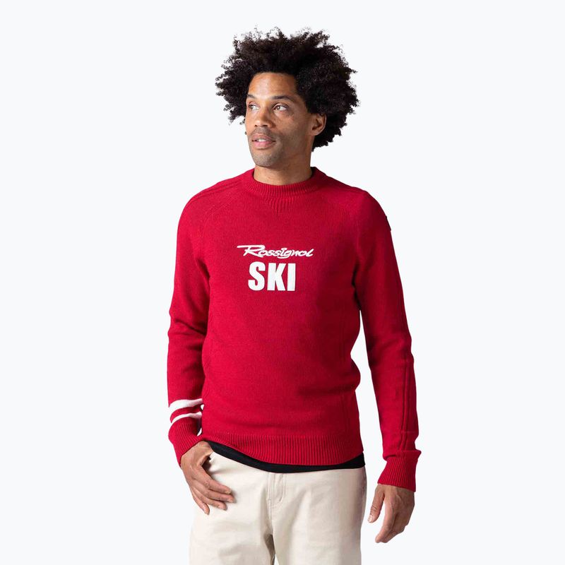 Мъжки пуловер Rossignol Signature Rossignol Knit sport red