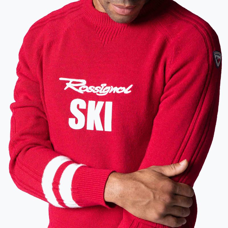 Мъжки пуловер Rossignol Signature Rossignol Knit sport red 4