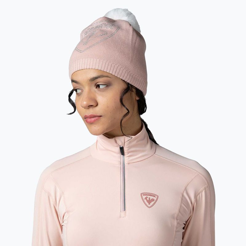 Дамски термо потник Rossignol Classique 1/2 Zip powder pink 5