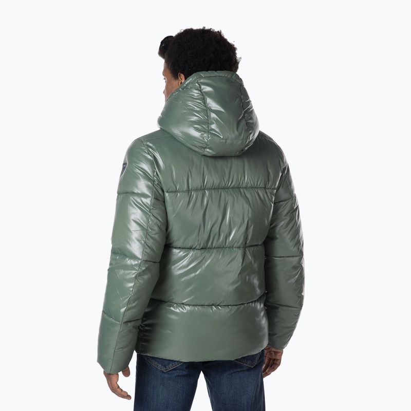 Rossignol Shiny Hoodie Parka пухено яке за мъже ebony green 2