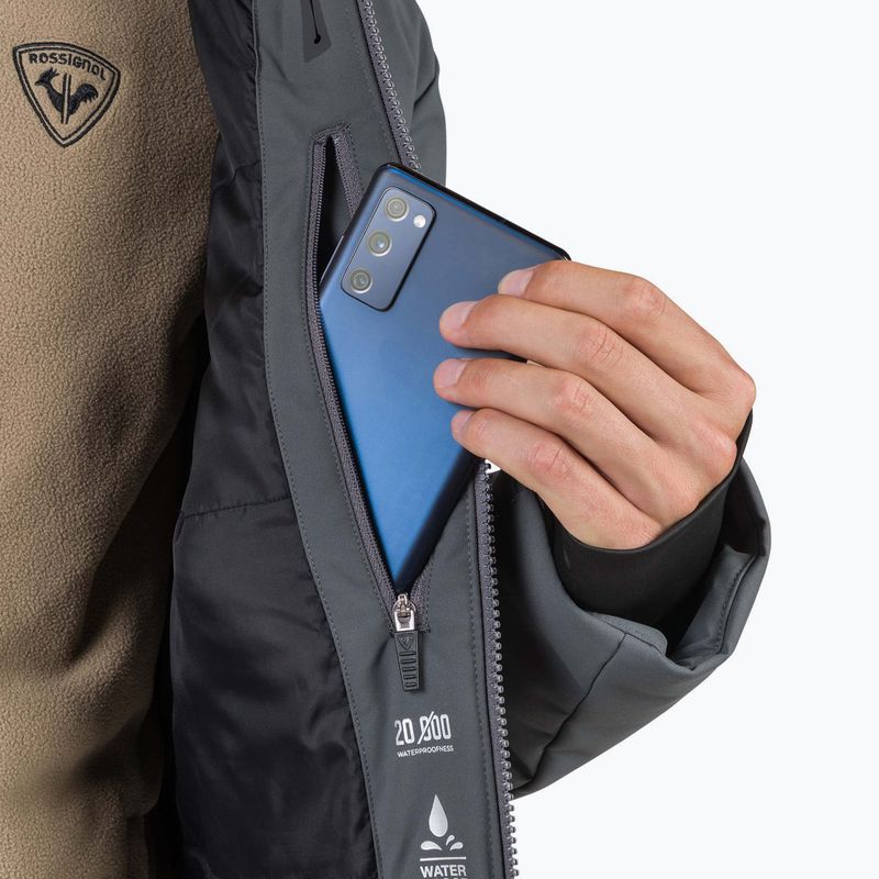 Мъжко скиорско яке Rossignol Siz onyx grey 15