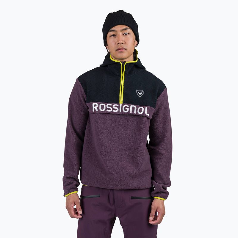 Мъжки суитшърт Rossignol Alltrack Fleece mulberry