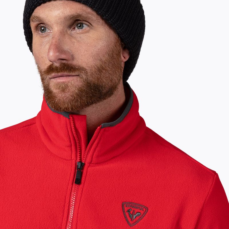 Мъжки суитшърт Rossignol Strawpile Fleece Fz sports red 5