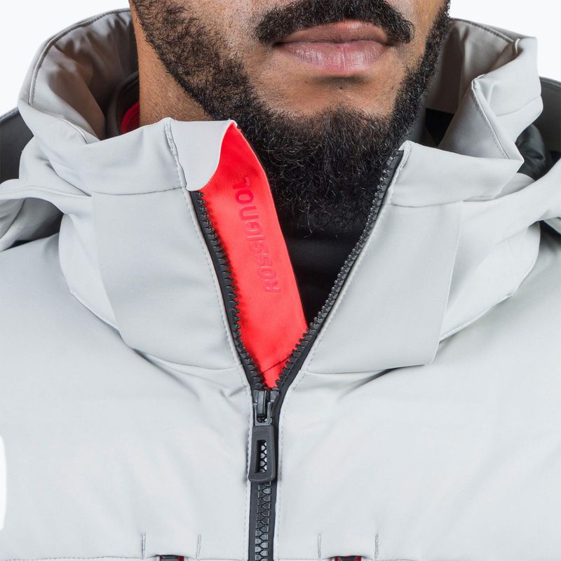 Мъжко скиорско яке Rossignol Hero Blackside Puffy soft grey 7