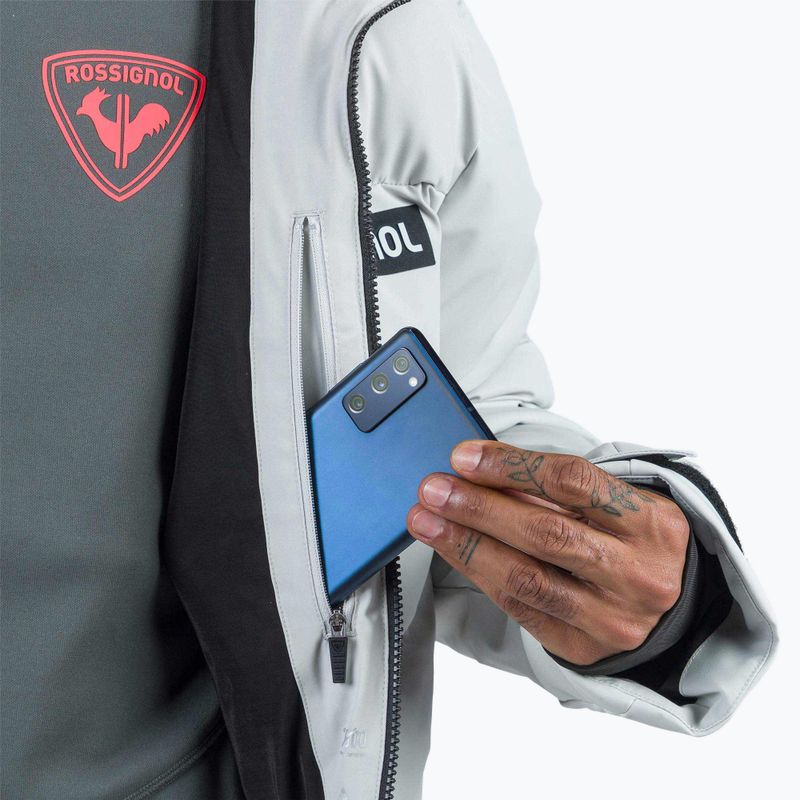 Мъжко скиорско яке Rossignol Hero Blackside Puffy soft grey 16