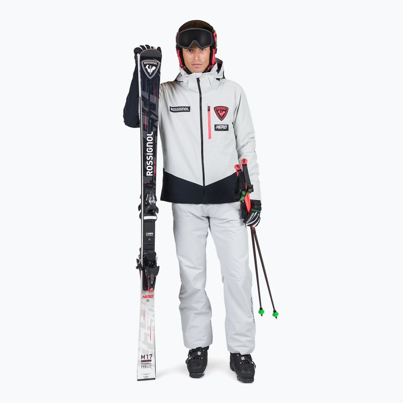 Мъжко скиорско яке Rossignol Hero Blackside soft grey 2