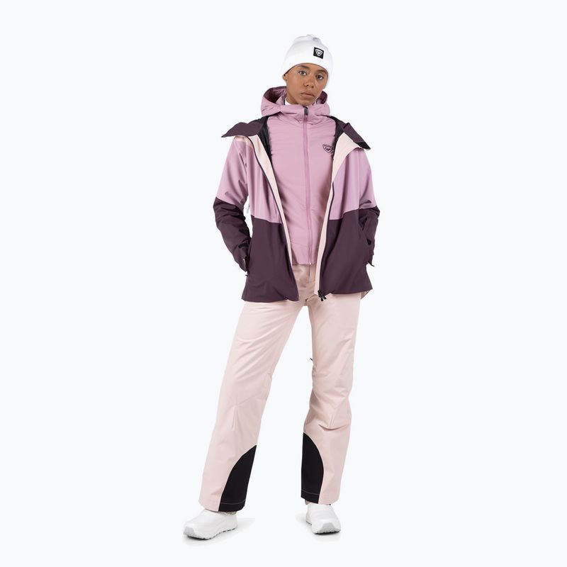 Дамско ватирано яке Rossignol Opside Hoodie moonlight mauve 2