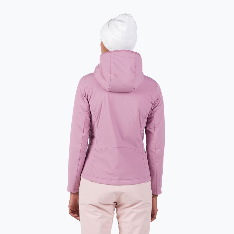 Дамско ватирано яке Rossignol Opside Hoodie moonlight mauve 3