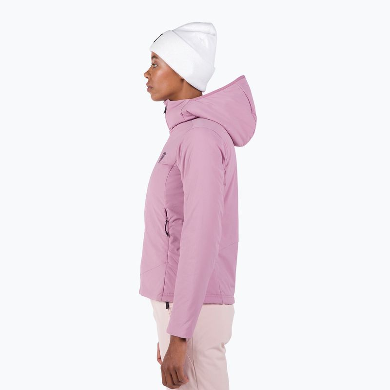 Дамско ватирано яке Rossignol Opside Hoodie moonlight mauve 4