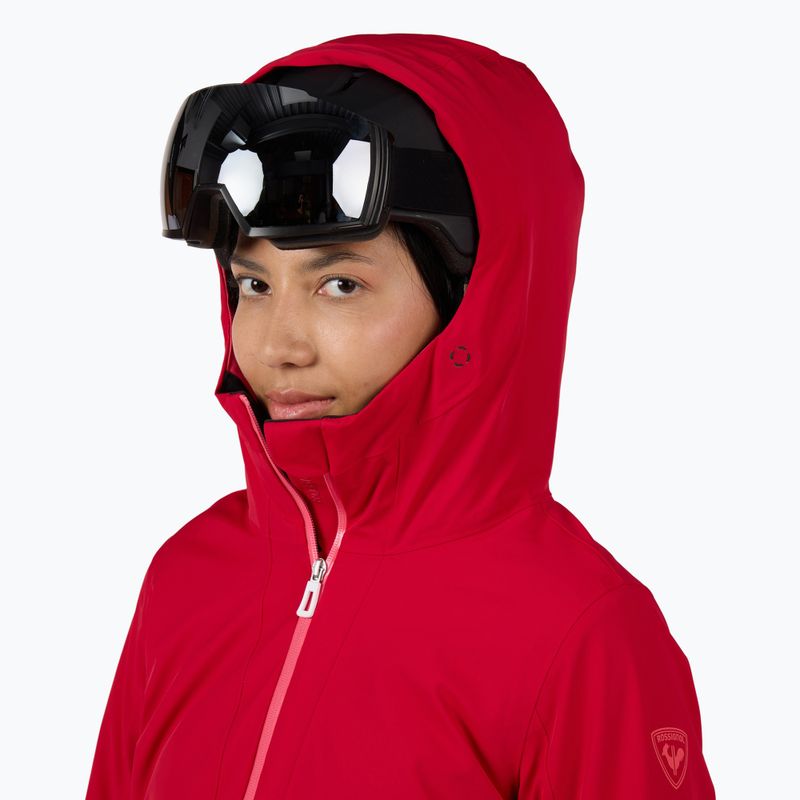 Дамско скиорско яке Rossignol Blackside ruby red 6