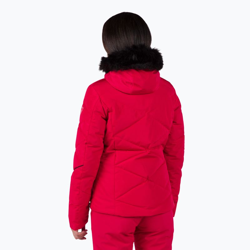 Дамско ски яке Rossignol Staci Pearly Jkt ruby red 3