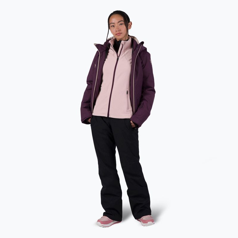 Дамски суитшърт Rossignol Strawpile Fleece Fz powder pink 2