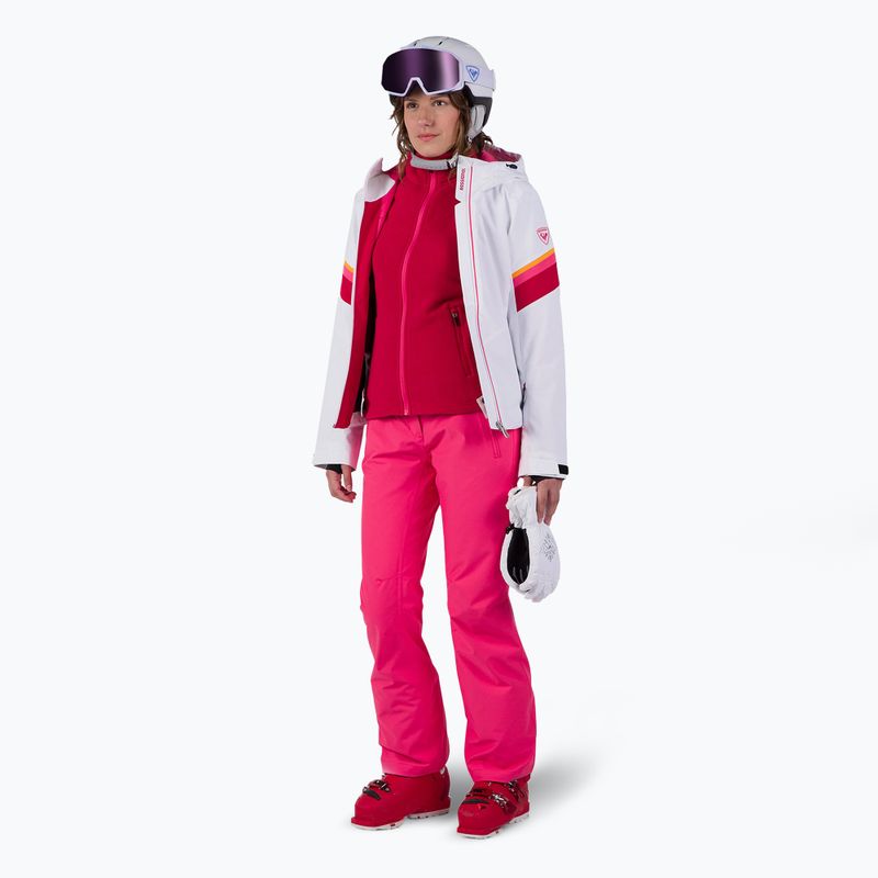 Дамски суитчър Rossignol Strawpile Fleece Fz ruby red 2