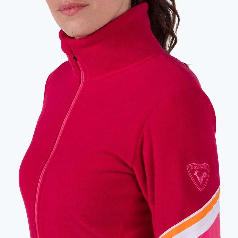 Дамски суитшърт Rossignol Strawpile Fleece Fz ruby red 4