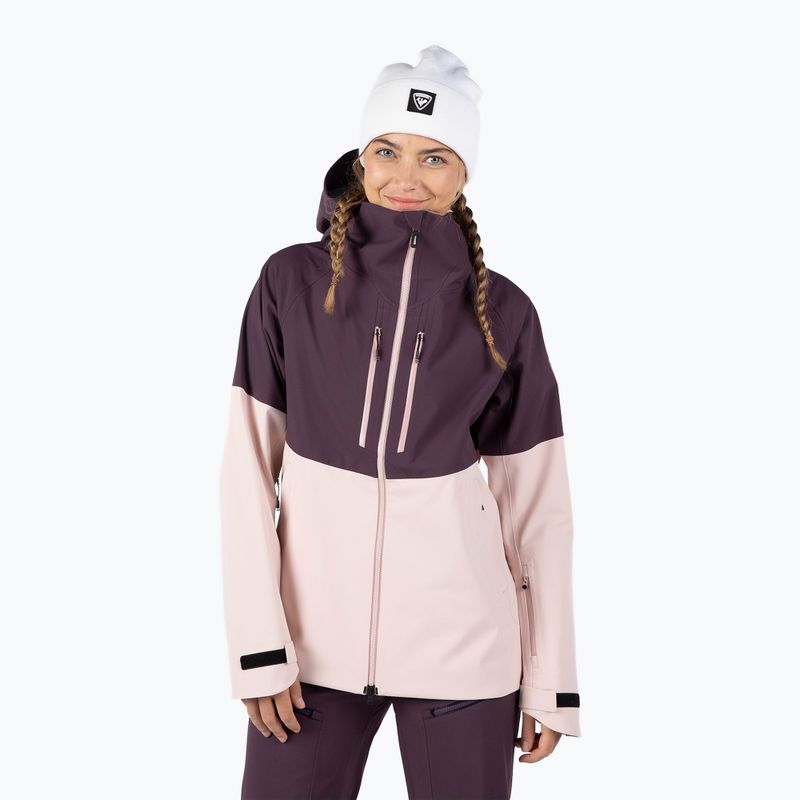 Дамско скиорско яке Rossignol Rallybird mulberry
