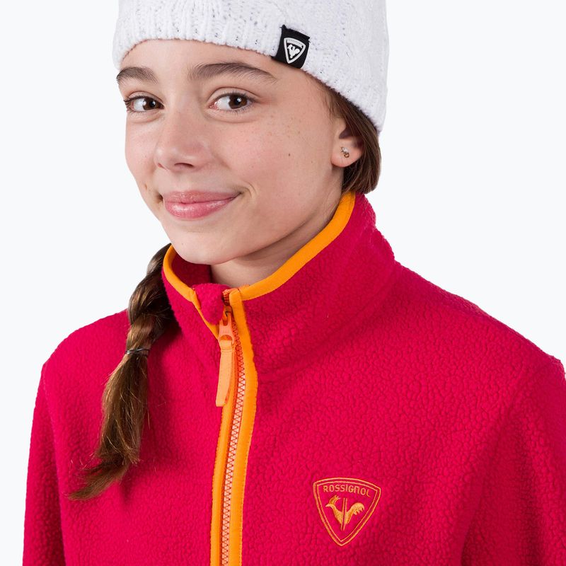 Детски суитчър Rossignol Jr Alltrack Fleece tea rose 4