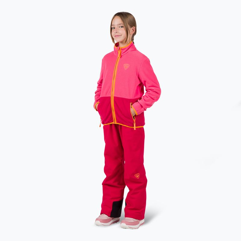 Детски суитшърт Rossignol Jr Strawpile Fleece Fz tea rose 2