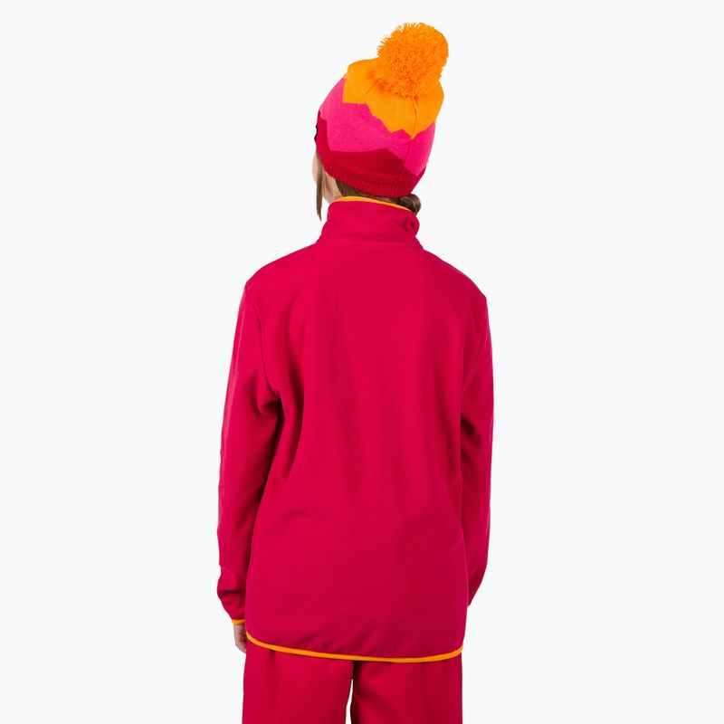 Детски суитшърт Rossignol Jr Strawpile Fleece Fz ruby red 3