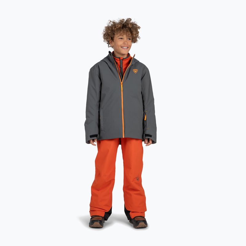 Детско ски яке Rossignol Strawpile Jr ониксово сиво 2