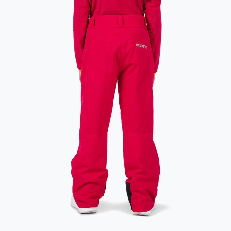 Rossignol Girl Ski рубиненочервен детски ски панталон 3