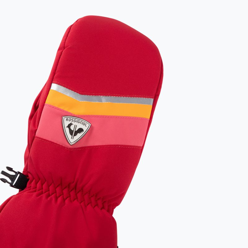 Дамски скиорски ръкавици Rossignol New Piste M ruby red 10