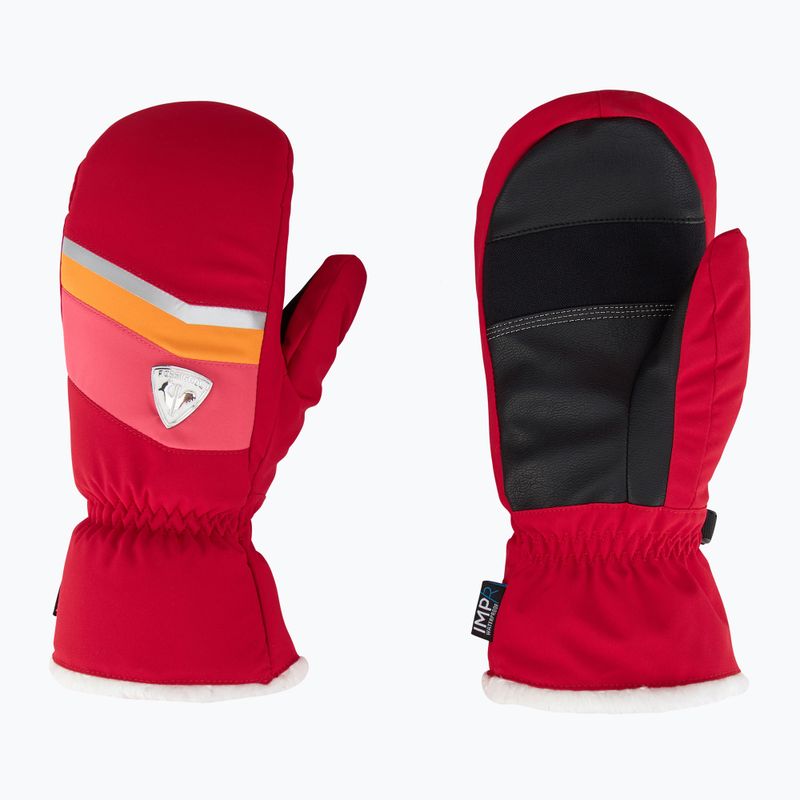 Дамски скиорски ръкавици Rossignol New Piste M ruby red