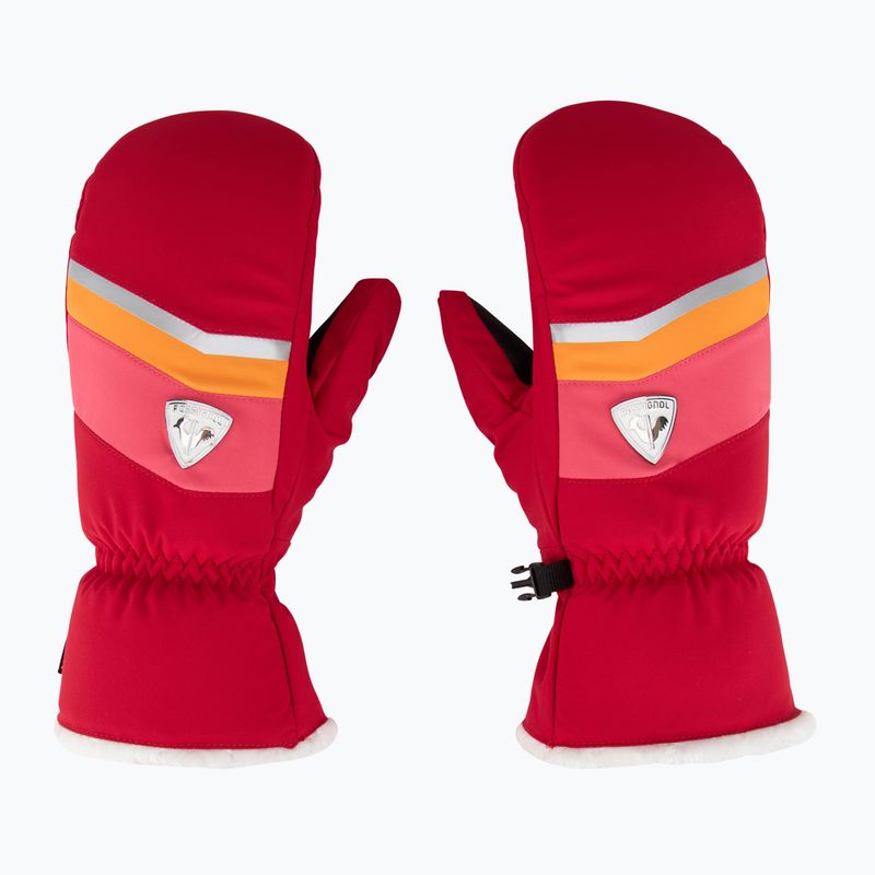 Дамски скиорски ръкавици Rossignol New Piste M ruby red 2