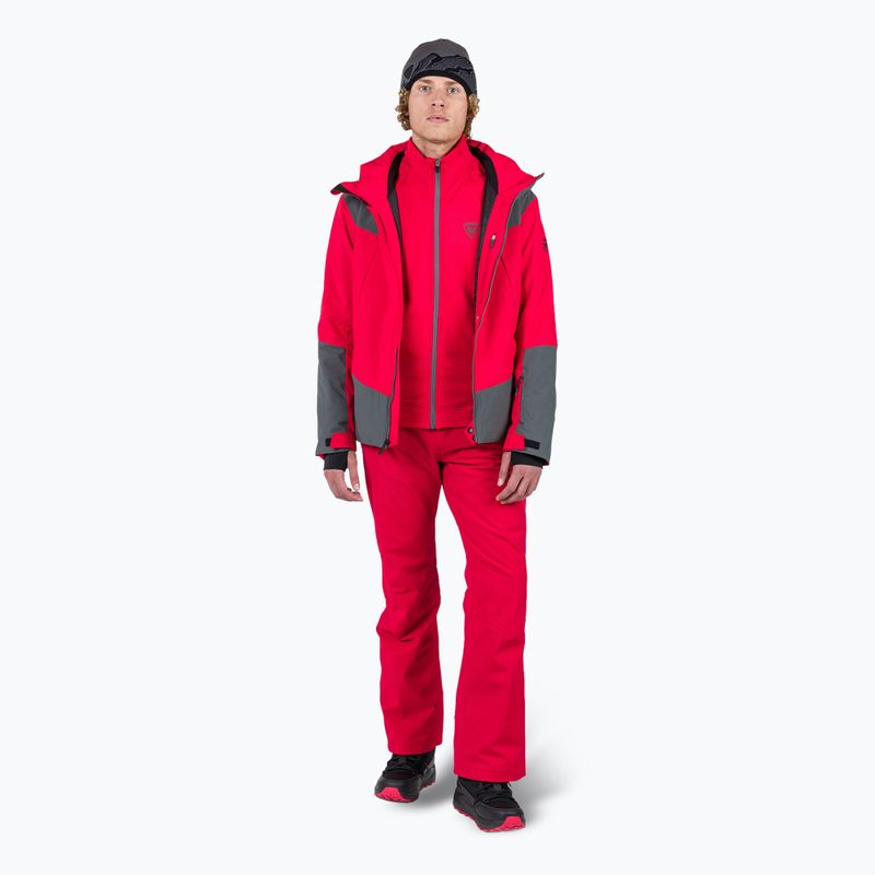 Мъжки суитшърт Rossignol Blackside Fleece Fz sports red 2