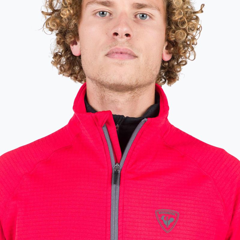 Мъжки суитшърт Rossignol Blackside Fleece Fz sports red 4