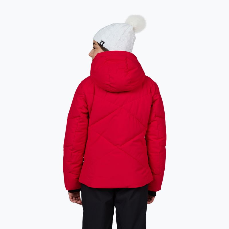 Детско скиорско яке Rossignol Girl Staci ruby red 3