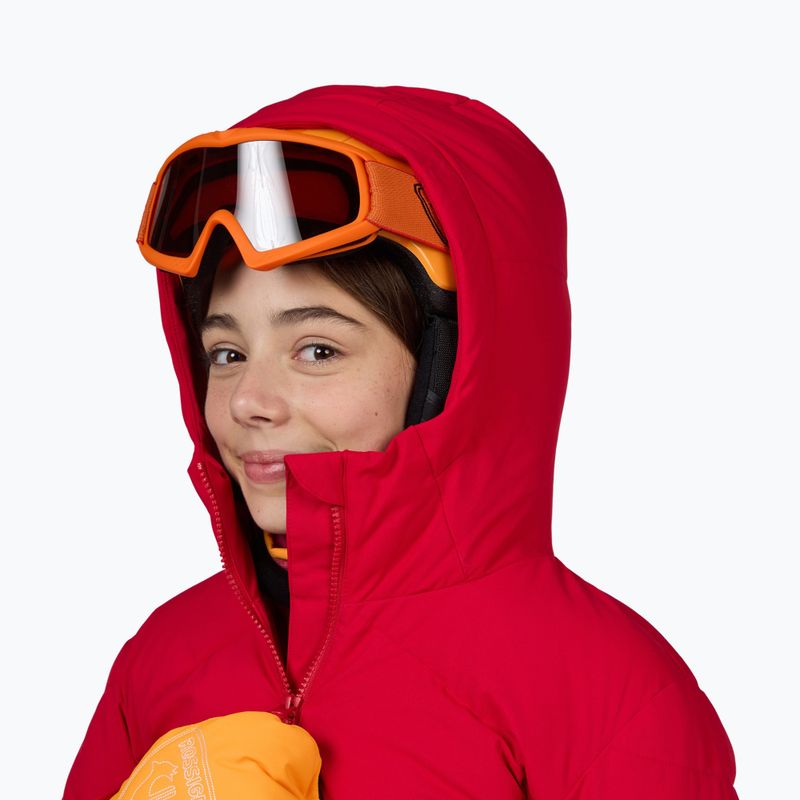 Детско скиорско яке Rossignol Girl Staci ruby red 5