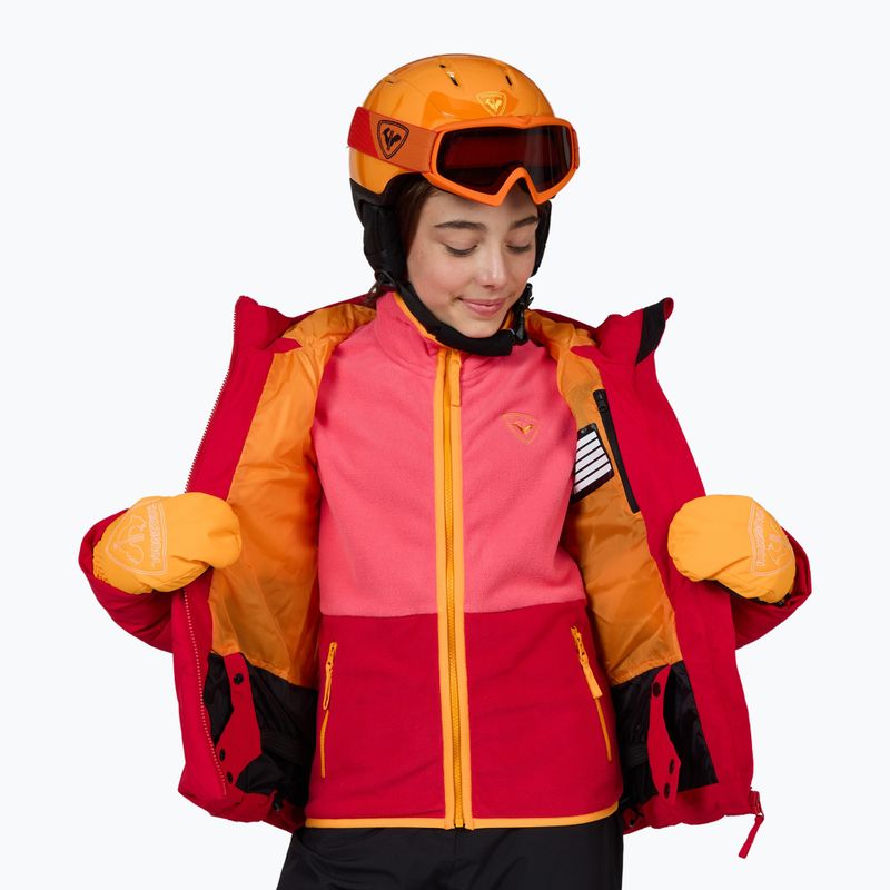 Детско скиорско яке Rossignol Girl Staci ruby red 9