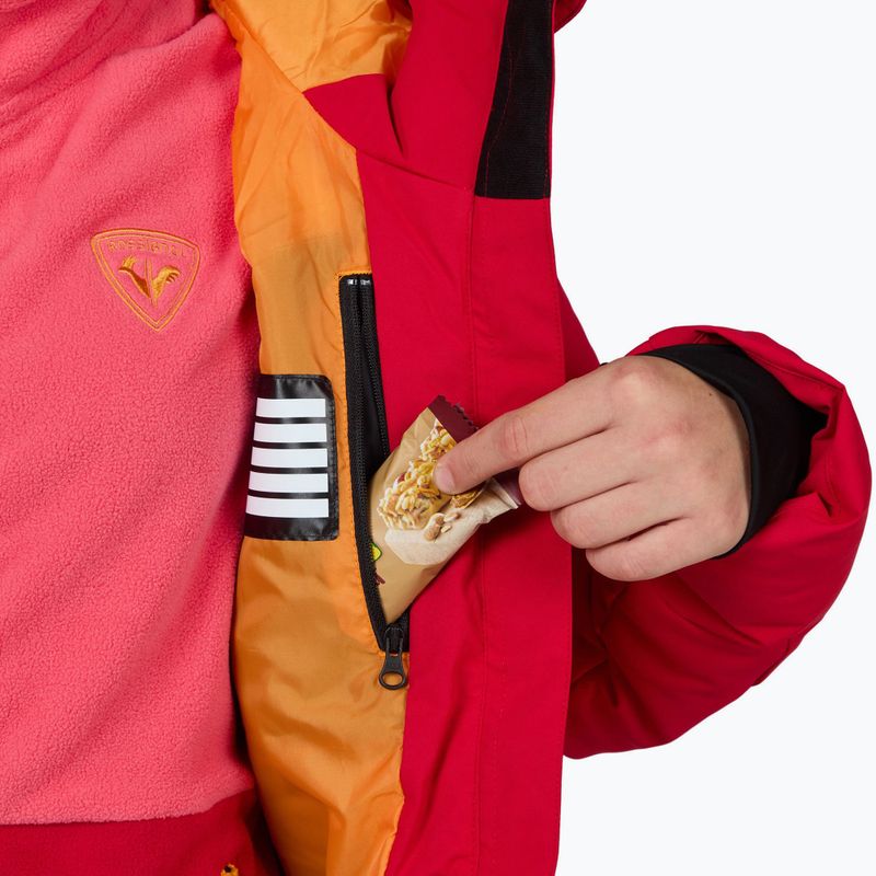 Детско скиорско яке Rossignol Girl Staci ruby red 10