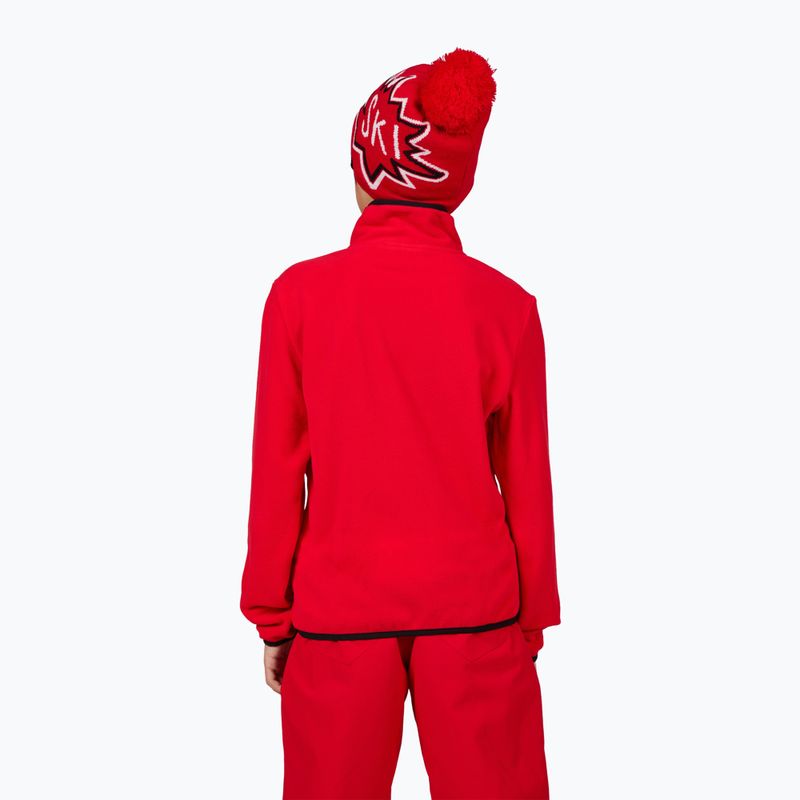 Детски суитшърт Rossignol Jr Strawpile Fleece Fz sports red 3