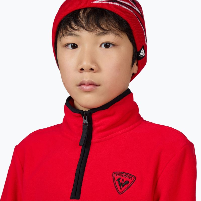 Детски суитшърт Rossignol Jr Strawpile Fleece Fz sports red 5