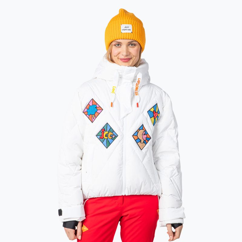 Дамско скиорско яке Rossignol Lumy Down Bomber white