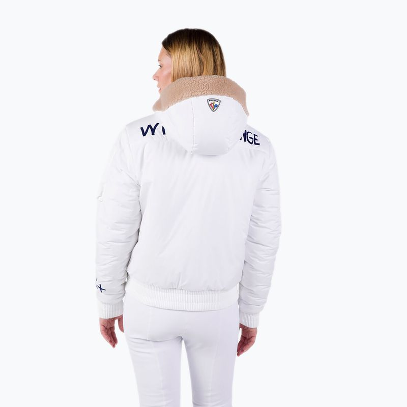 Дамско скиорско яке Rossignol Yety Fleecy Bomber white 5