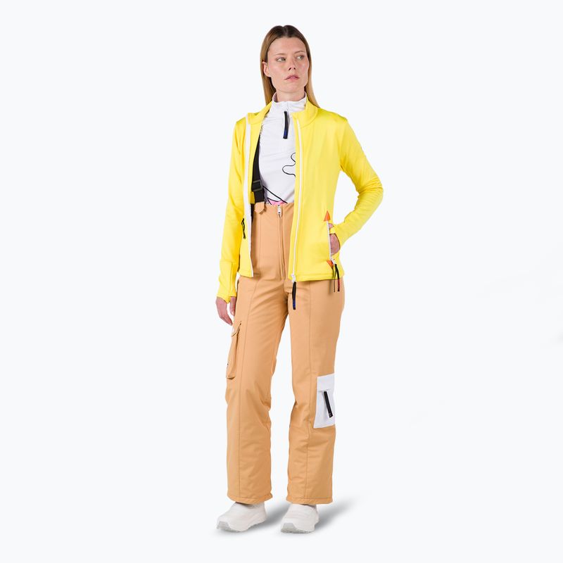 Дамски скиорски суитшърт Rossignol Climi true yellow 2