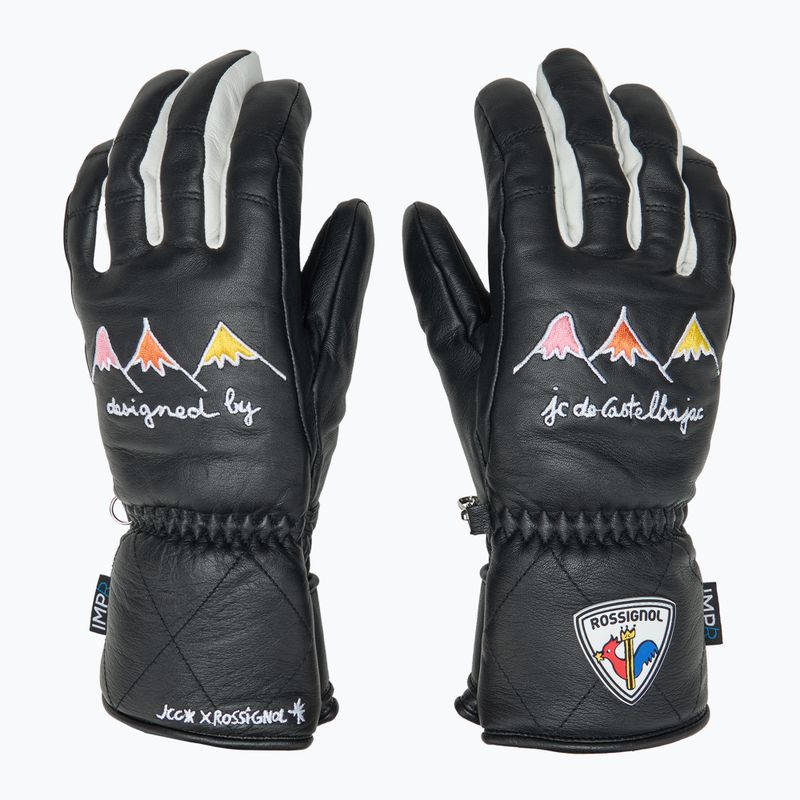 Дамски скиорски ръкавици Rossignol Sublim Lth Impr G black 3
