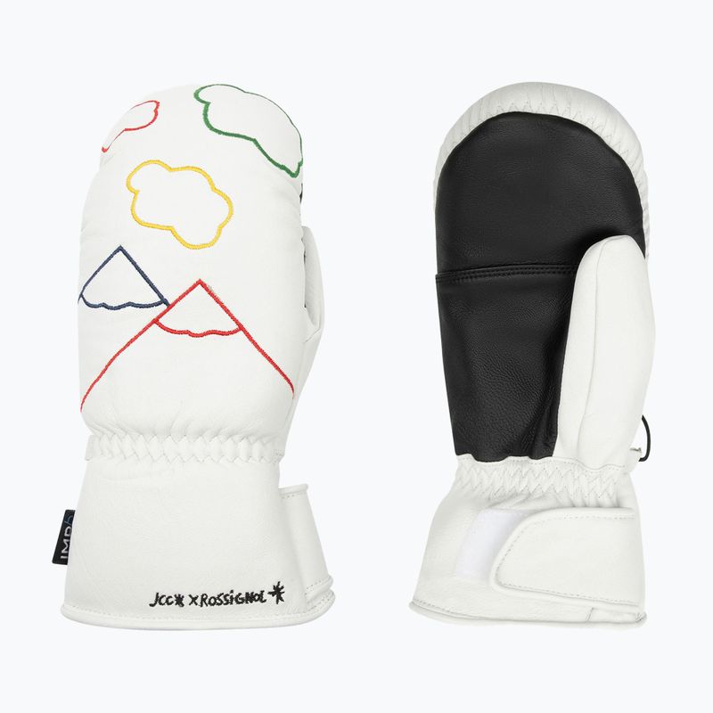 Дамски ски ръкавици Rossignol Sublim Lth Impr M white