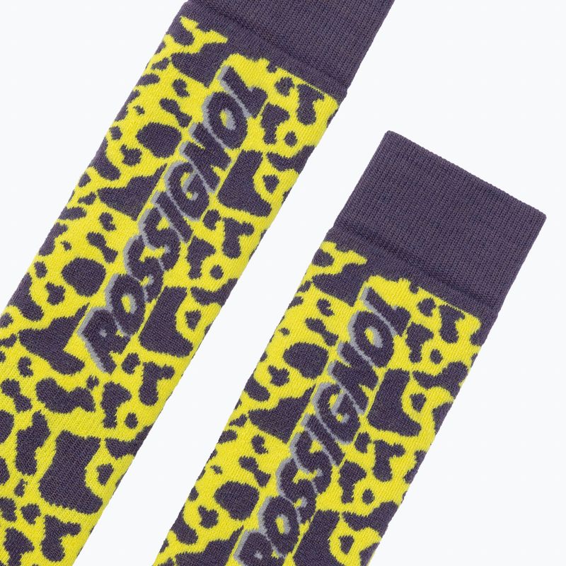 Мъжки ски чорапи Rossignol Super cowno super yellow print 2