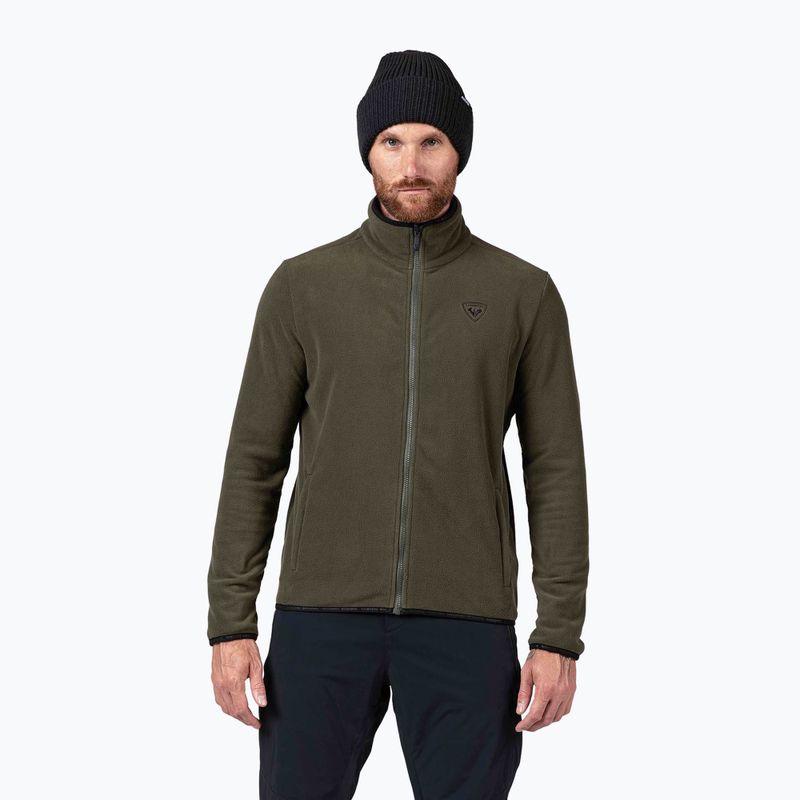 Мъжки суитшърт Rossignol Strawpile Fleece Fz olive shadow
