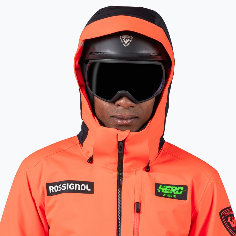 Мъжко скиорско яке Rossignol Hero Blakside Insulated neon red 7