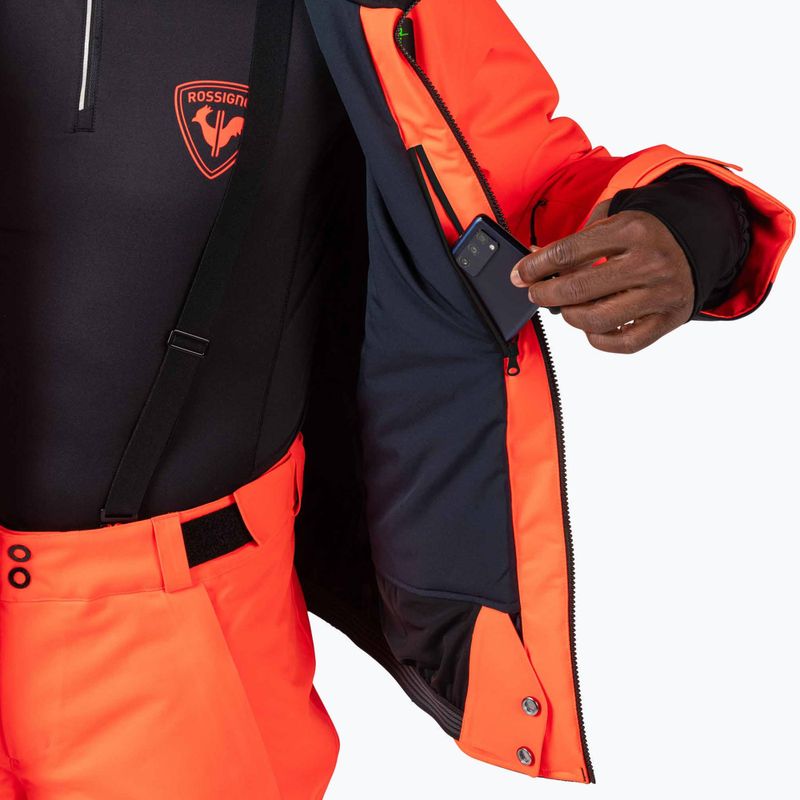Мъжко скиорско яке Rossignol Hero Blakside Insulated neon red 14