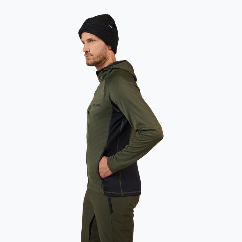 Мъжки суитшърт Rossignol Blackside Mix Full Zip Hoodie Fleece olive shadow 4