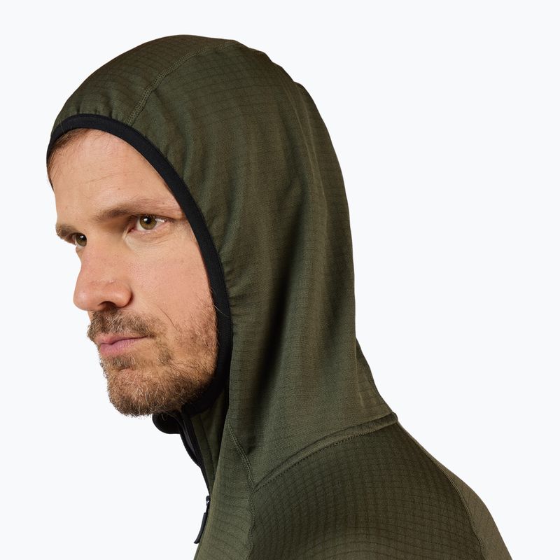 Мъжки суитшърт Rossignol Blackside Mix Full Zip Hoodie Fleece olive shadow 5