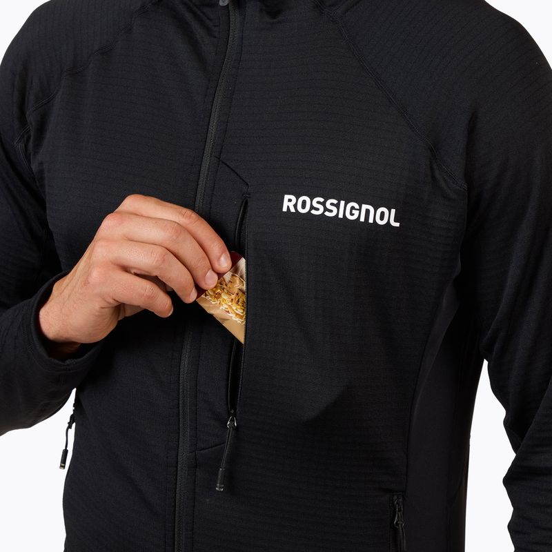 Мъжки суитшърт Rossignol Blackside Mix Full Zip Hoodie Fleece black 6