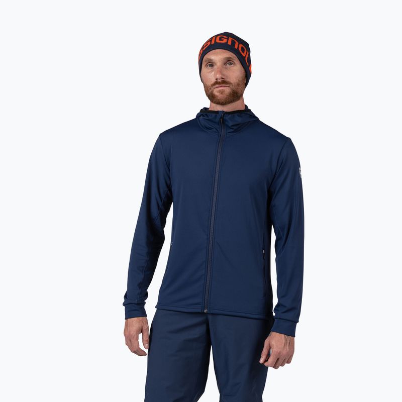Мъжки поларен суитшърт Rossignol Mid Layer Stretch Hoodie dark navy