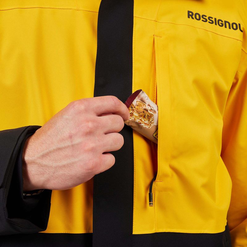 Мъжко скиорско яке Rossignol Desafio 2L Shell saffron ylw 10